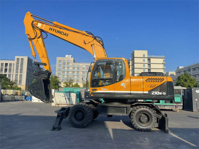 20 ton Korea Digunakan Hyundai R210W-9 Wheel Excavator Hyundai 210 Wheel Excavator