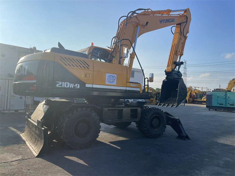 20 ton Korea Digunakan Hyundai R210W-9 Wheel Excavator Hyundai 210 Wheel Excavator