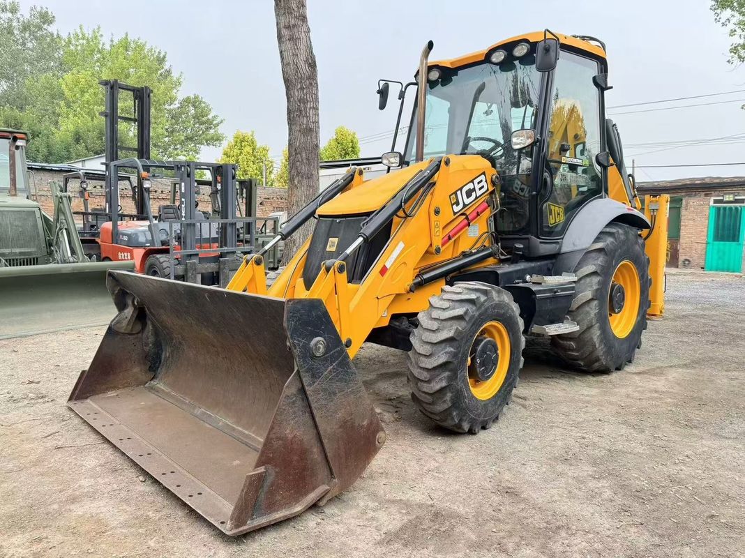 Digunakan JCB 3CX Backhoe Loader dengan split ember extend arm JCB 3CX backhoe excavator