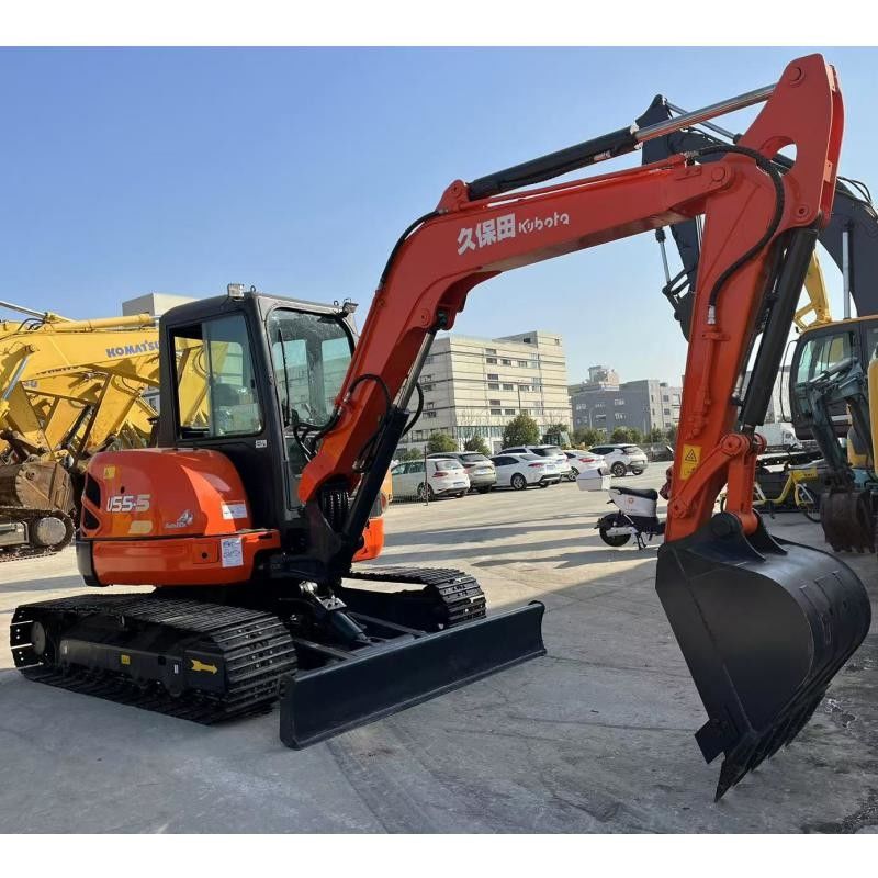 Kubota KX155 Jepang Excavator 36.5 KN Bucket Digging Force untuk Konstruksi