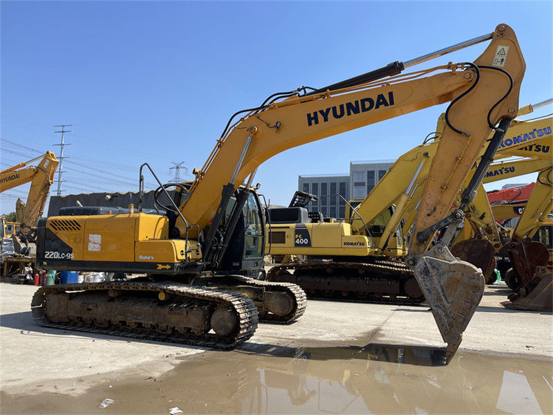 Warna asli Korea digunakan Hyundai R220LC-9S Excavator Hyundai 220 Crawler Digger