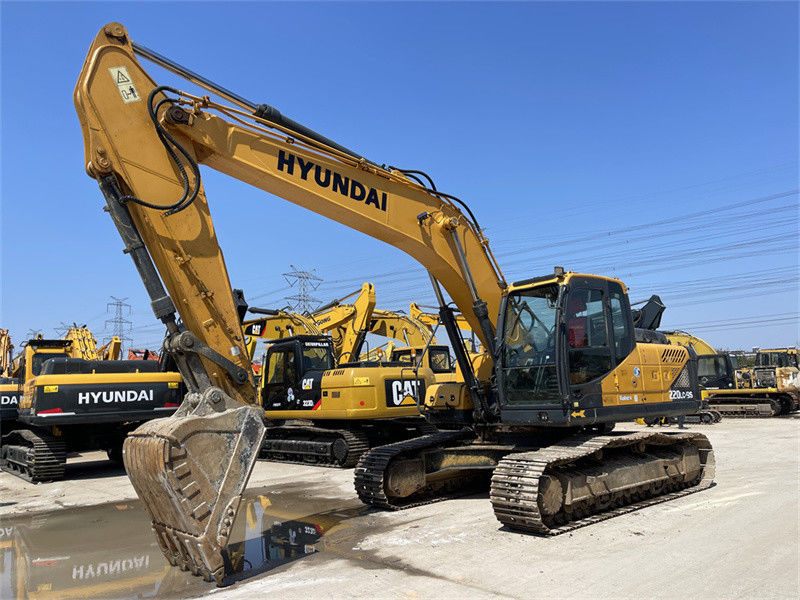 Warna asli Korea digunakan Hyundai R220LC-9S Excavator Hyundai 220 Crawler Digger