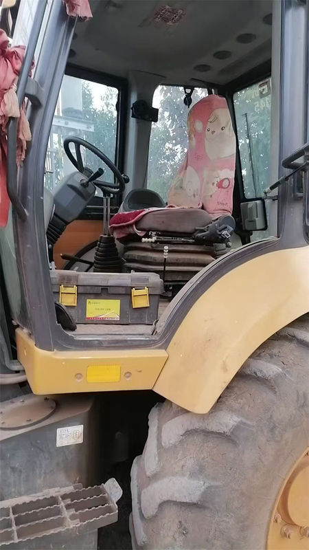 Asal Used SDLG B877 Backhoe Loader dengan ember split Second Hand SDLG Wheel Backhoe Loader