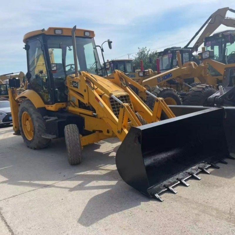 Cat Asli JCB 3CX Backhoe Loader 4 Roda Drive untuk Penggalian dan Pemuatan