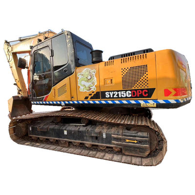 Ekskavator Hidrolik Bekas Sany Sy215c Konstruksi Kuning