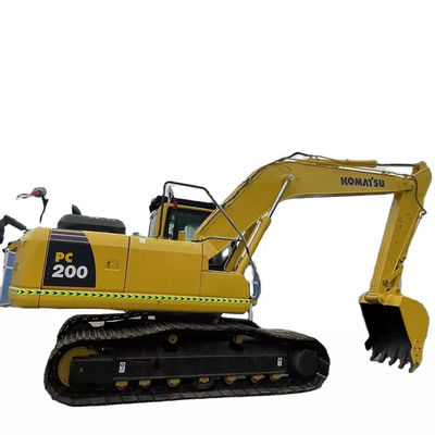 Crawler Pc200-8 Bekas Ekskavator Komatsu 20 Ton Kuning