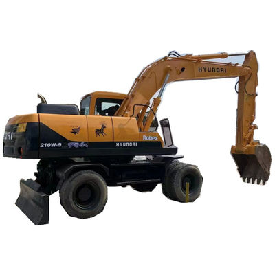 R210W 9 Hyundai Wheel Excavator Limited Situs Tugas Berat Bobot Kerja 22 Ton