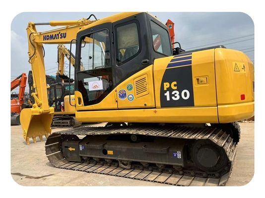 13 Ton Ekskavator Perayap Komatsu PC130 Jepang Bekas Dengan Track 800mm