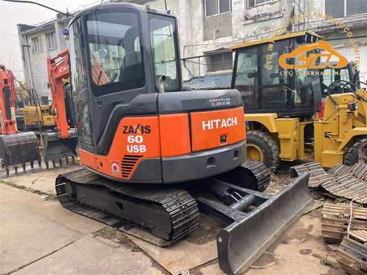 Digunakan Hitachi ZX60USB Mini Excavator Digunakan 6 Ton Hitachi ZX60 Crawler Excavator