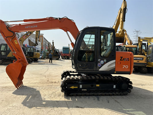 Digunakan Hitachi ZX70 Mini Excavator Dengan Karet Track 7 Ton Mining Excavator