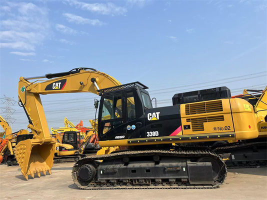 Digunakan Caterpillar CAT 330D Crawler Excavator 30 Ton Digger CAT yang Digunakan