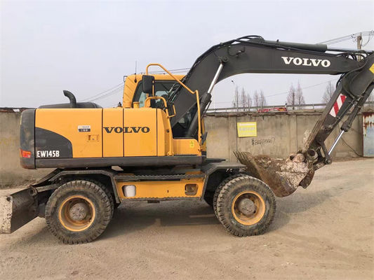 Kualitas tinggi asli bekas excavator Volvo 145B roda excavator